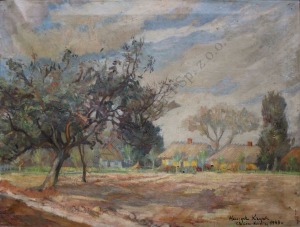 Henryk Krych (1905-1980), Pejzaż ze Złakowa Kościelnego (1943)