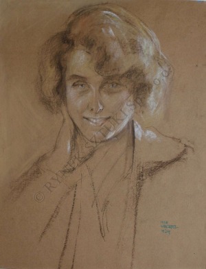 Wilhelm Wachtel (1875-1942), Portret dziewczyny (1924)