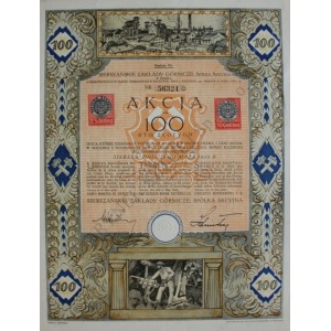 Akcja na 100 złotych. Sierszańskie Zakłady Górnicze, VI Emisja (1929)