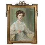 Leokadia Łempicka (1865-1913 Kijów), Portret damy, k. XIX w.