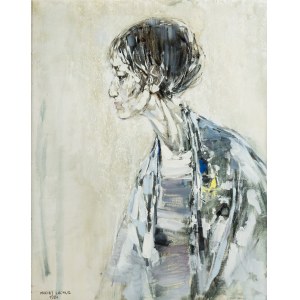 Maciej Lachur (1927 Zagórze – 2007 Otwock), Portret kobiety, 1984 r.