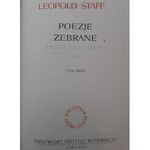 Staff Leopold POEZJE ZEBRANE