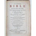 BIBLIA FRANCOISE [ZIARNKI], LA SAINCTE BIBLE FRANCOISE PARIS 1620 PIEKNE MIEDZIORYTY