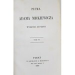 MICKIEWICZ Adam Pisma WYDANIE ZUPEŁNE PARYŻ 1860-61 PIERWODRUKI