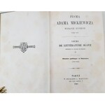 MICKIEWICZ Adam Pisma WYDANIE ZUPEŁNE PARYŻ 1860-61 PIERWODRUKI