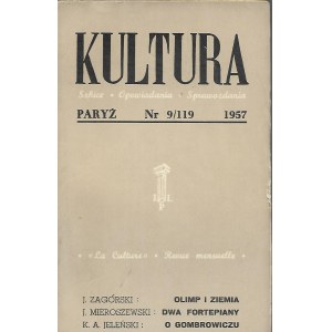 KULTURA Szkice, Opowiadania, Sprawozdania Nr.9/119 1957 GOMBROWICZ