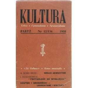 KULTURA PARYŻ Nr.12/134 1958 PIERWODRUKI DEBIUTY CZESŁAW MIŁOSZ