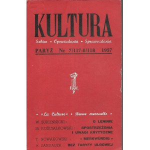 KULTURA Szkice, Opowiadania, Sprawozdania Nr.7/141-8/142 1959 WITOLD GOMBROWICZ