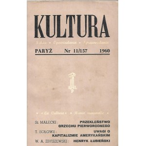 KULTURA PARYŻ Nr.11/157 1960 DEBIUTY PIERWODRUKI CZESŁAW MIŁOSZ