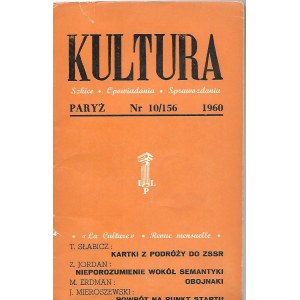 KULTURA PARYŻ Nr.10/156 1960