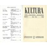 KULTURA Szkice, Opowiadania, Sprawozdania Nr.5/187 1963