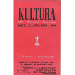 KULTURA Szkice, Opowiadania, Sprawozdania Nr.91/207-2/208 1965 HŁASKO MIŁOSZ GOMBROWICZ