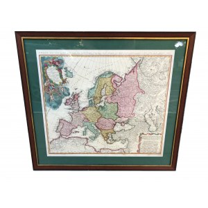 HAASE MAPA EUROPY 1743