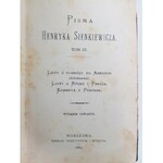 Sienkiewicz Henryk PISMA Wyd.1887
