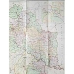 Mapa archidiecezji lwowskiej obrządku łacińskiego 1928 r.