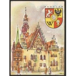 Wrocław. Ratusz i herb.