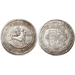 Austria 1 Thaler 1622  Hall. Leopold V Archduke of Austria (1619-1632) Averse : + LEOPOLD: D: G.: ARCHIDVX: AVST. DVX...