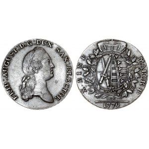 Germany SAXONY 1 Thaler 1779 IEC Friedrich August III(1763-1827). Averse: Head right. Averse Legend: FRID: AUGUST: D:G...