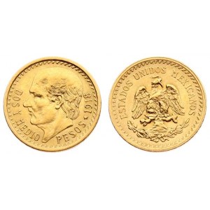 Mexico 2-1/2 Pesos 1918 Averse: National arms. Reverse: Miguel Hidalgo y Costilla. Gold. KM 463