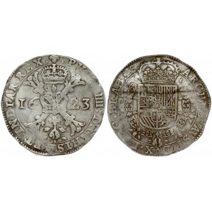 Spanish Netherlands BRABANT 1 Patagon 1623 Brussels. Philip IV(1621-1665). Averse...