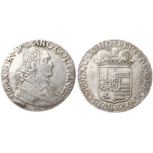 Liege 1 Patagon 1678 Maximilian Henry(1650-1688). Averse: Bust of Maximilian Henry right. Averse Legend: MAX • H(EA...