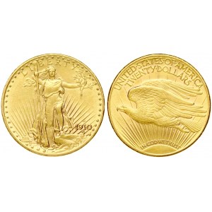 USA 20 Dollars 1910 D 'Saint-Gaudens - Double Eagle' with motto. Denver. Averse...