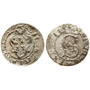 Latvia 1 Solidus 1609 Riga Sigismund III Waza (1587-1632). Averse: Large S monogram divides date. Averse Legend...