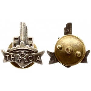 Lithuania Badge of the Ethnographic Society 'THRACIA'(1937-1940) made in Kaunas; design A.Kucas...