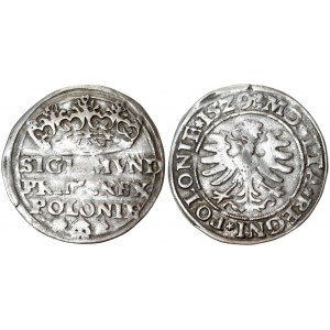 Poland 1 Grosz 1529 Krakow. Sigismund I the Old(1506–1548). Averse Lettering: SIGISMVND PRIM*REX POLONIE...