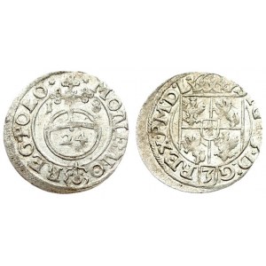 Poland 1/24 Thaler 1618 Bydgoszcz. Sigismund III Vasa (1587-1632). Averse: Crowned shield. Reverse...