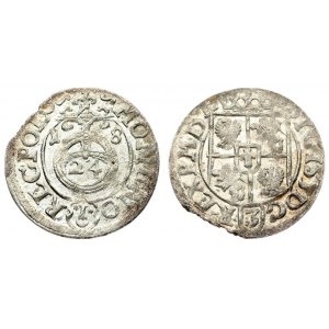 Poland 1/24 Thaler 1618 Bydgoszcz. Sigismund III Vasa (1587-1632). Averse: Crowned shield. Reverse...