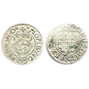 Poland 1/24 Thaler 1619 Bydgoszcz. Sigismund III Vasa (1587-1632). Averse: Crowned shield. Reverse...