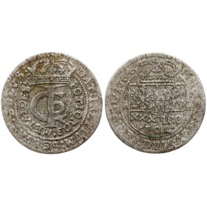 Poland 1 Gulden (Tymf) 1664 AT. John II Casimir Vasa (1649–1668). Averse: Crowned monogram. Reverse: Crowned shield...