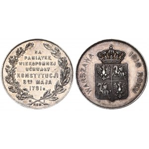 Poland Medal 1916 for the 125th anniversary of the Constitution of May 3 1916. Averse...