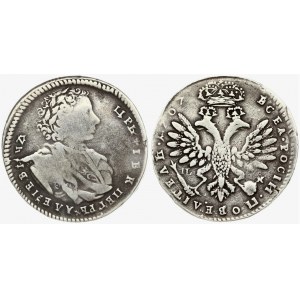 Russia For Poland & Lithuania 1 Tynf 1707 I-L Peter I (1699-1725). Averse: Bust right. Reverse: Crowned double...