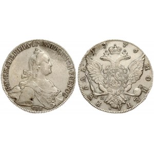 Russia 1 Rouble 1776 СПБ- ЯЧ St. Petersburg. Catherine II (1762-1796). Averse: Crowned bust right. Reverse...