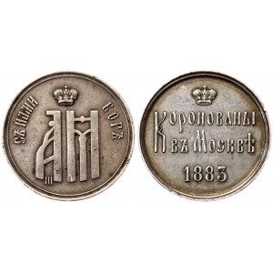 Russia Medal 1883 Coronation of Alexander III.  Alexander III (1881-1894). Averse...