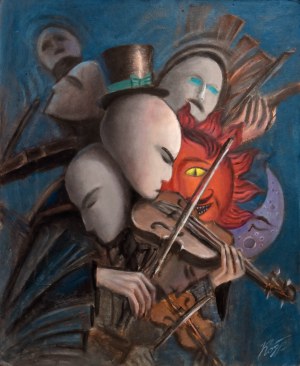 Konstantyn Płotnikow (ur. 1991), Violinist Metamorphosis, 2021