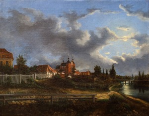 Alfons MATUSZKIEWICZ, WŁOCŁAWEK W ŚWIETLE KSIĘŻYCA, ok. 1853