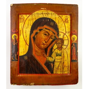 IKONA, MATKA BOSKA KAZAŃSKA, Rosja, XIX w.