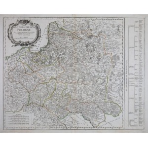 MAPA POLSKI, Robert de Vaugondy, 1784