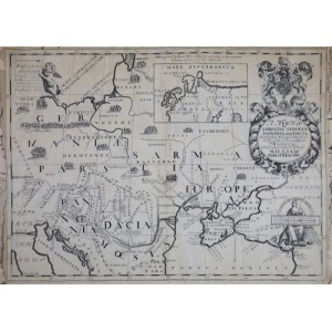 MAPA EUROPY ŚRODKOWEJ, Benjamin Cole, 1700