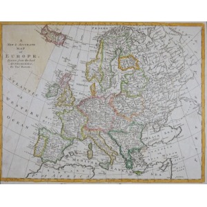 MAPA EUROPY, Thomas Bowen,ok. 1775