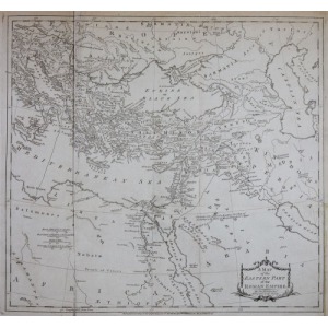 MAPA WSCHODNIEJ CZĘŚCI CESARSTWA RZYMSKIEGO, Thomas Kitchin, 1781