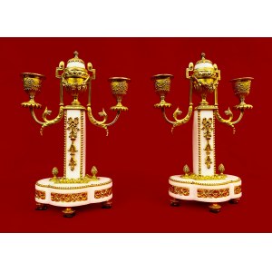 A pair of candelabra