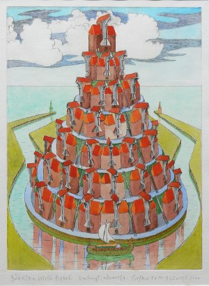 Czesław Tumielewicz (ur. 1942 Lida), Gdańska Wieża Babel, 2020 r.