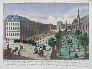 Georg Balthasar Probst, La maison du Thrésor Royal avec l’eglise s. Mathias à Braslau