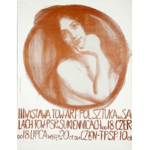 Teodor AXENTOWICZ (1859-1938), Plakat III wystawy Towarzystwa Artystów Polskich „SZTUKA”, 1899