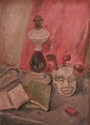 Jan Piotr HRYNKOWSKI (1891-1971), Martwa natura z maską