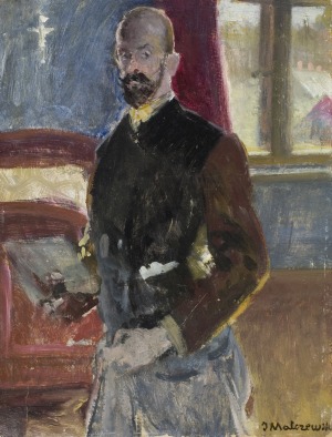 Jacek MALCZEWSKI (1854-1929), Autoportret z paletą, ok. 1921